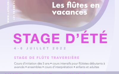 Stage d’été 2022 – Les flûtes en vacances